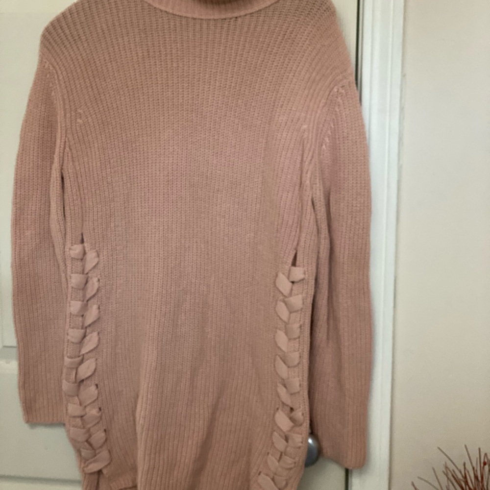Pink Sweater Dress